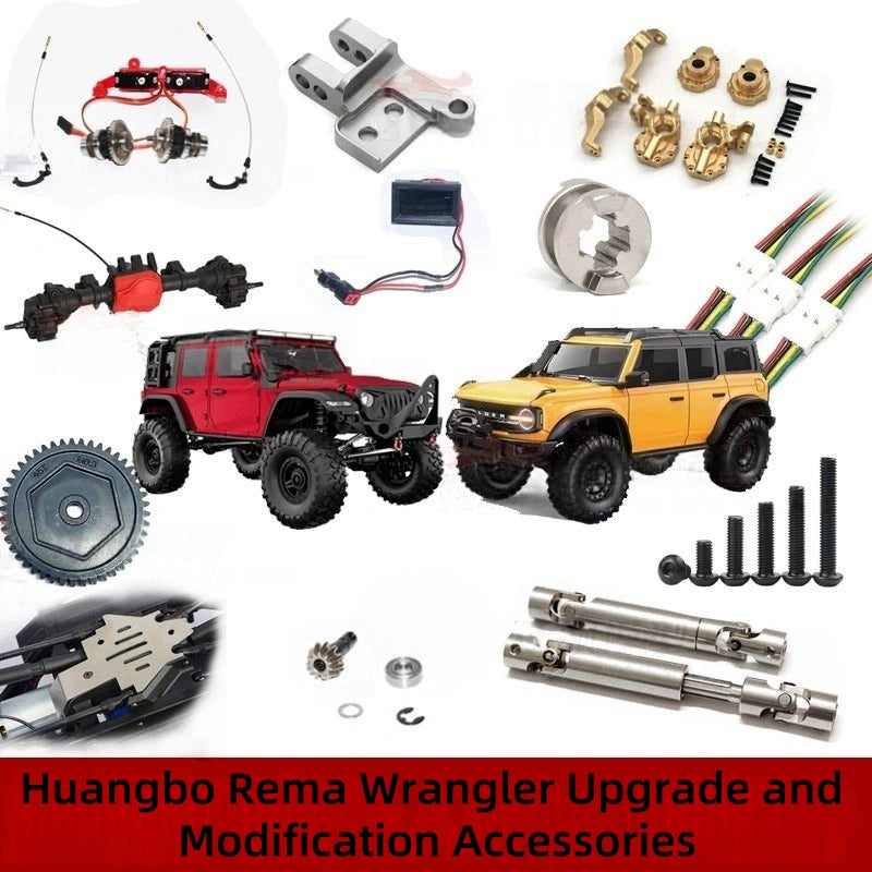 Huangbo Riemann Original Parts - Car Shell, Gearbox, Motor, Servo, Battery, C-Seat, Steering Cup for RC Crawler and Off-Road Vehicles